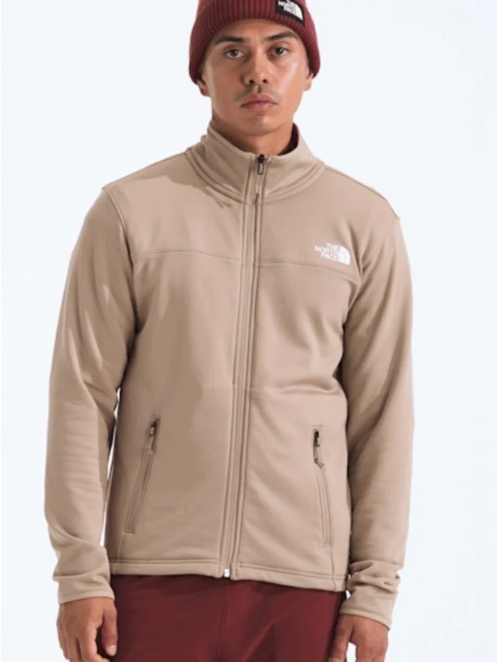Men’s TNF Cedar Trail  grid Fleece Jacket Mushroom Grey 3xl NEW